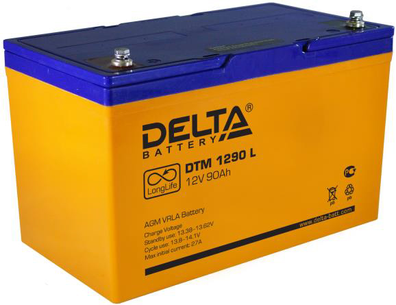 Батарея аккумуляторная Delta DTML 12В 90 Ач