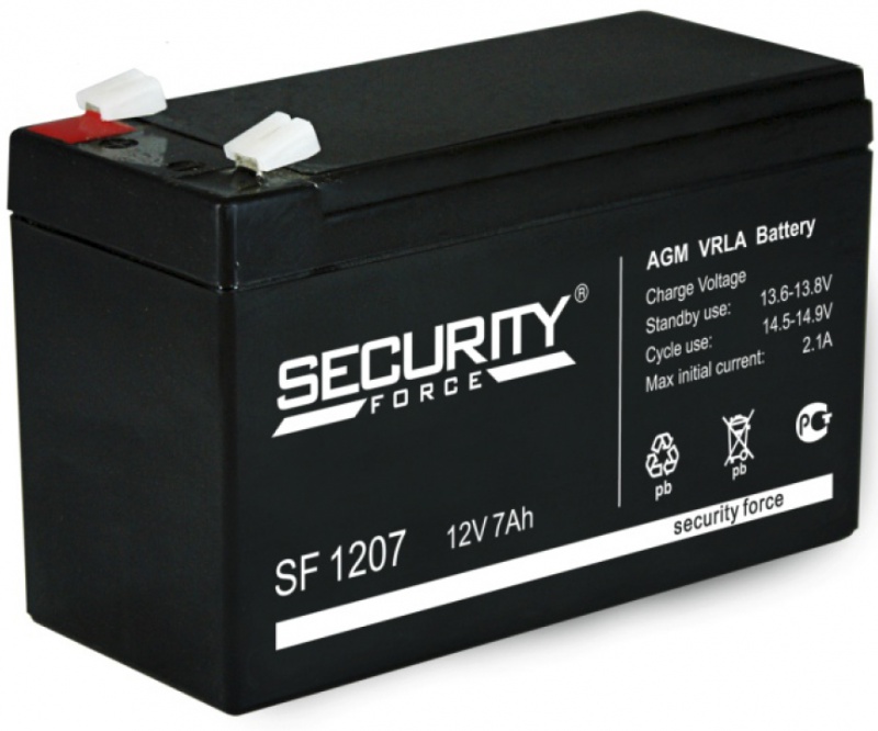 Батарея аккумуляторная Security Force 12В 7 Ач